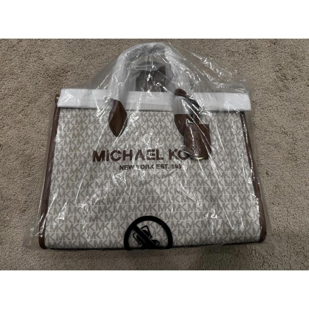 Michael Kors Mirella Medium Tote Bag (Vanilla) 35F2G7ZT2B-149 - Picture 9 of 9